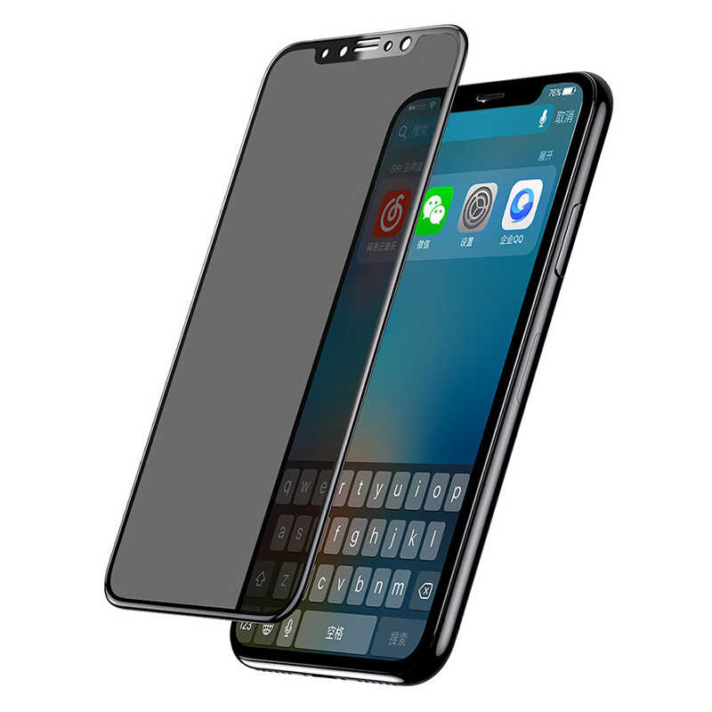 iPhone 12 Uyumlu Davin 5D Privacy Cam NXXA Ekran Koruyucu